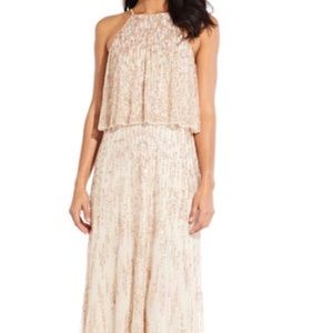 Adrianna Papell Sequin Gown.  NWT